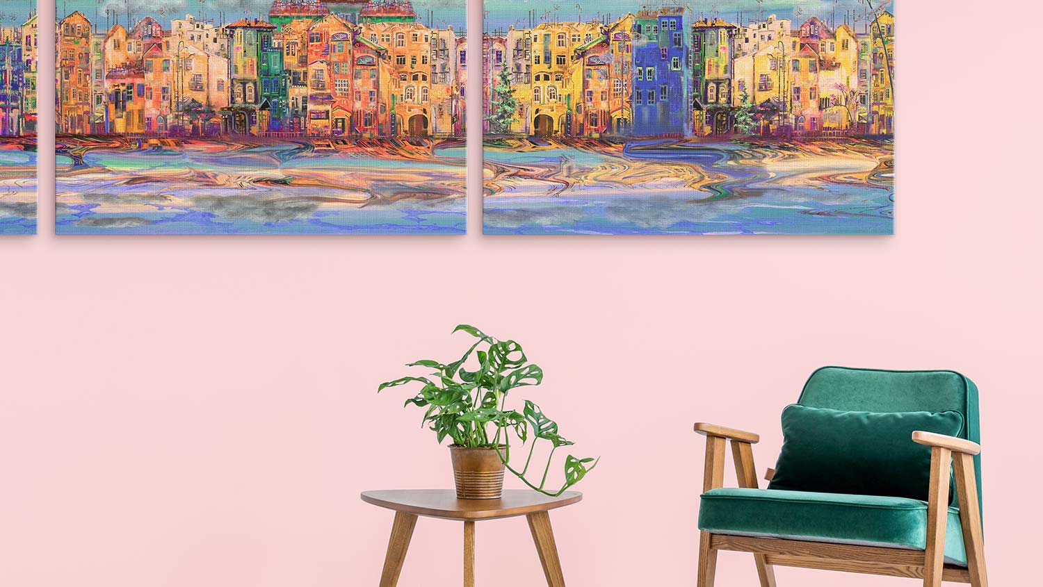 Canvas poliestere per fotoquadro con telaio